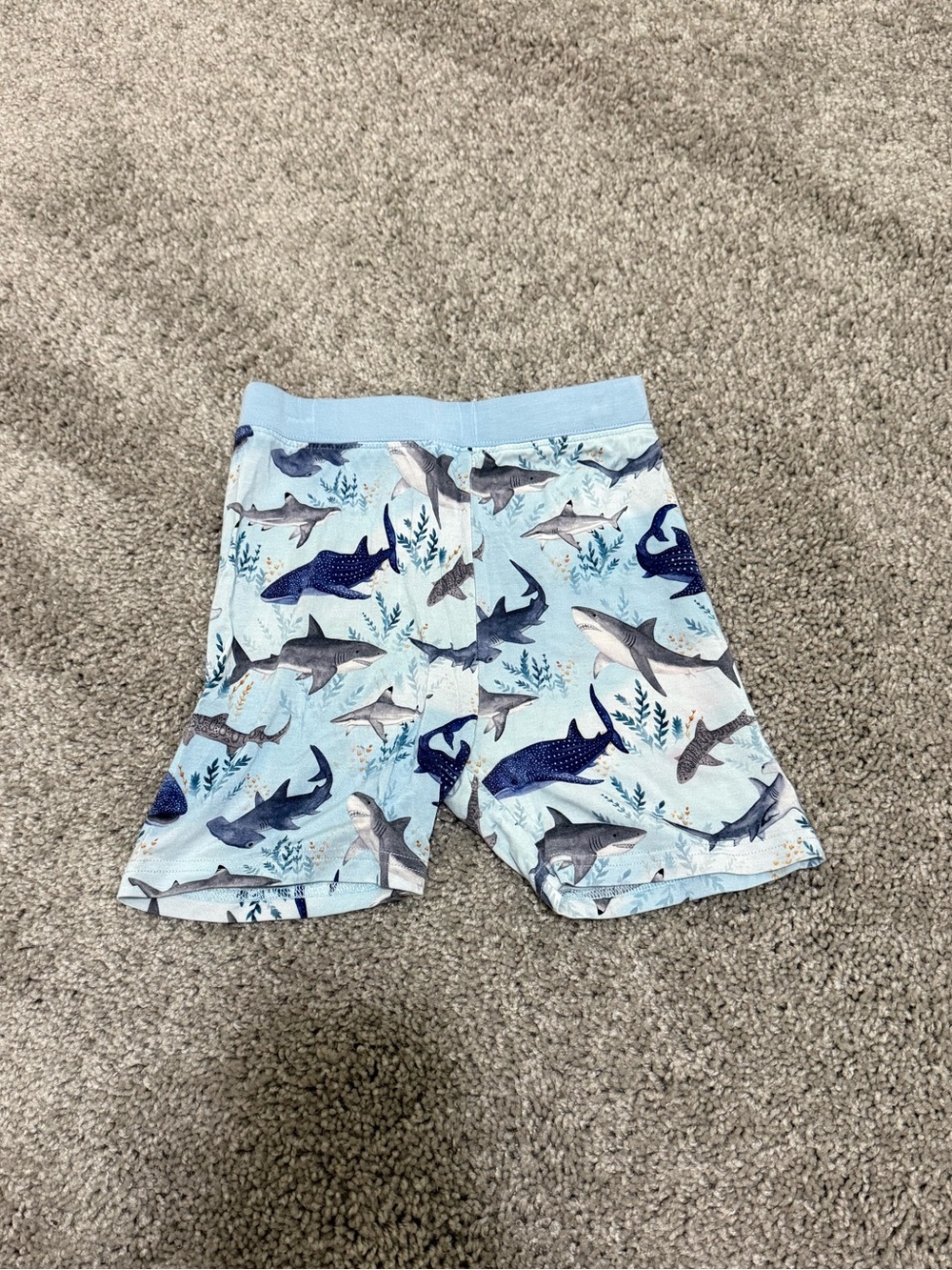 The Sleepy Sloth PJ Shorts in Shark Print